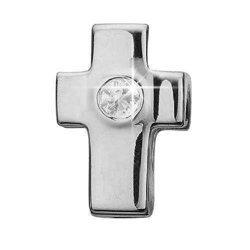 Image of Topaz Cross Sterling sølv Charms til sølv og guld armbånd smykke fra Christina Collect